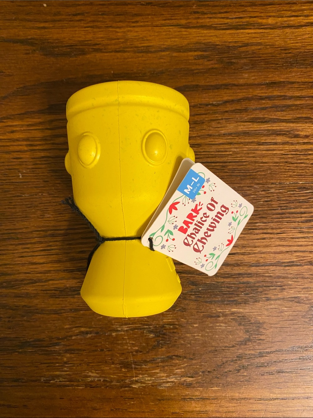 BARK BarkBox Chalice of Chewing Durable Rubber Treat Dispenser Dog Toy NWT